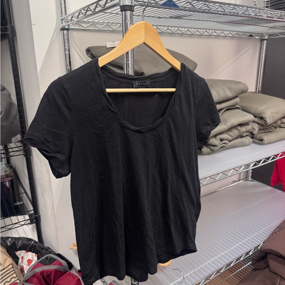 Sanctuary Black Short Sleeve Tee